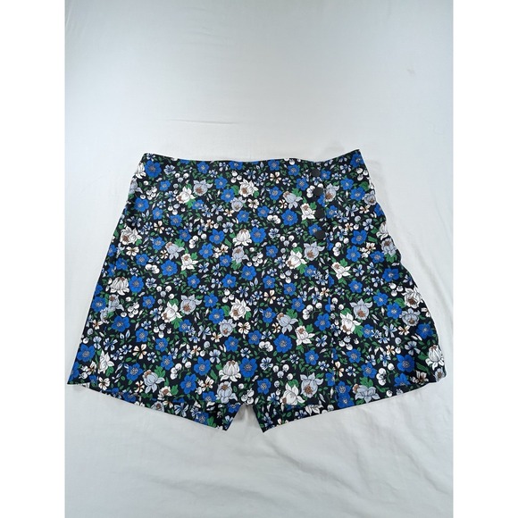 Tory Burch Pants - TORY BURCH SPORT Tech Twill Golf Skort L Women Blue Floral Active Tennis Pockets
